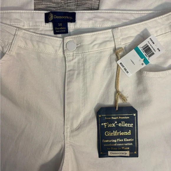 Democracy Flex-Ellent Girlfriend Jeans Sz 16 NWT | Democracy Girlfriend Jeans - - Picture 2 of 9